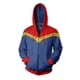 thumbnail image 5 of Sudaderas con capucha de capitán Marvel para hombre, Sudadera con capucha de Carol Danvers, ropa de calle de estilo Cosplay, ropa de calle, 5 of 5