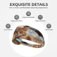 thumbnail image 3 of Relaxing Cat With Orange Juice Headbands for Women/Men, Elastic Soft Sweat Band Sports Hair Bands for Women & Men's Hair, Moisture Wicking Workout Head bands for Running, Gym,Yoga, 3 of 5