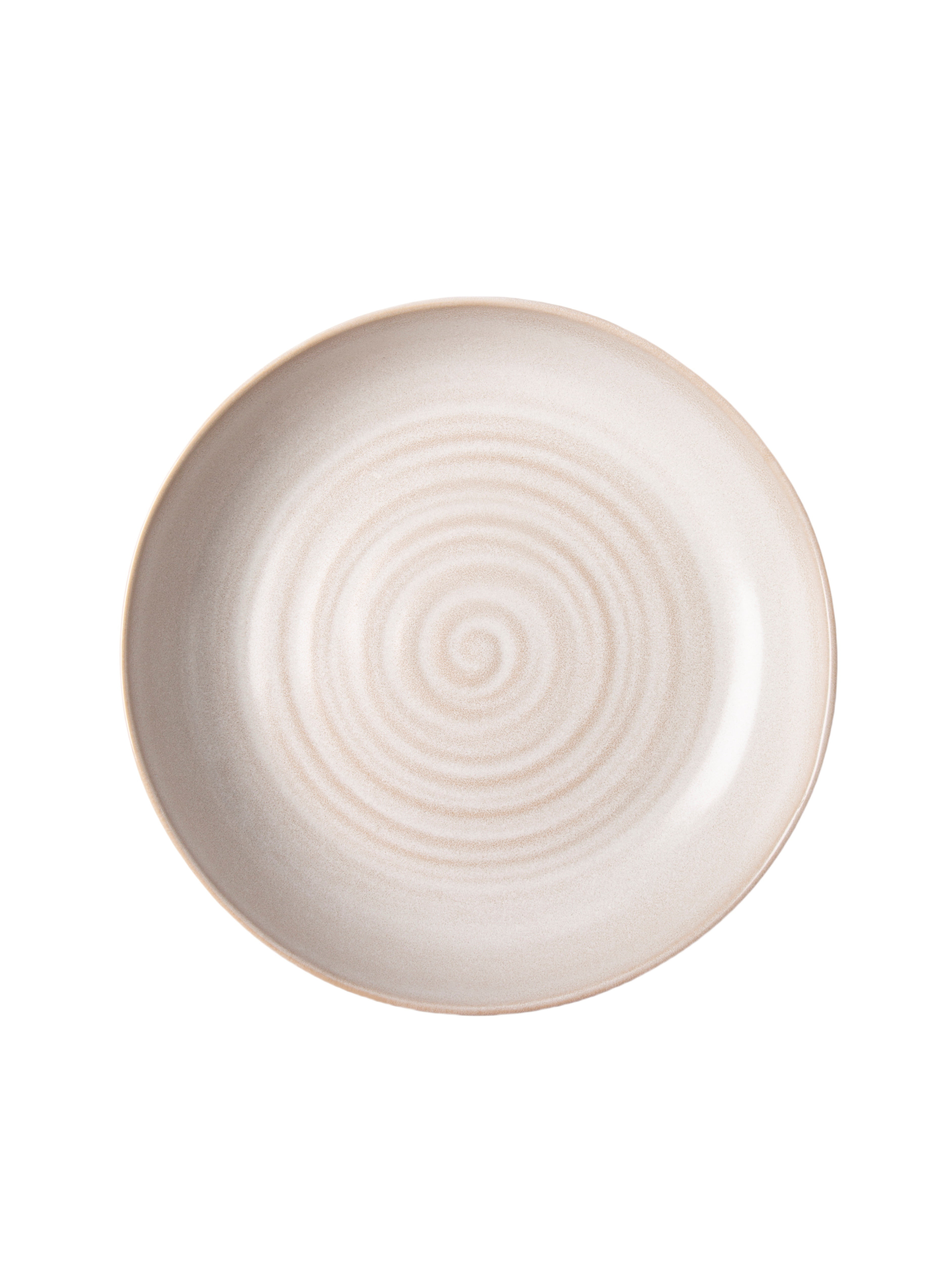 (2 pack) Better Homes & Gardens-Collins Cream Stoneware Round Dinner Bowl