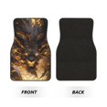thumbnail image 2 of Fuzoiu Cool Black Gold Dragon Print Carpet Floor Mats for Car,Car Foot Mat Set,Universal Fit 4 Piece Mat Pad Set,Fits Most Cars Trucks Vans Sedans SUV Auto Carpet Mat Se, 2 of 7