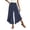 Dark Blue, variant on Women High Waisted Wide Leg Pants Vintage Polka Dot Print Elastic Waistband Loose Fit Flowy Casual Trousers