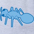 thumbnail image 2 of CafePress - Ant Blue - Cute Infant Baby Football Bodysuit, 2 of 3