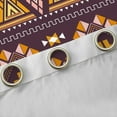 thumbnail image 4 of jejeloiu Western Tribal Aztec Blackout Curtains Set of 2 (52x84 Each),Rustic Triangle Rhombus Window Curtains,Purple Orange Curtains and Drapes For Girls Boys,Microfiber Bedroom Decor, 4 of 6