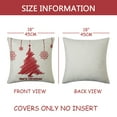 thumbnail image 5 of 4 Pcs Square Throw Pillow Case, Christmas Tree Print Throw Pillow Cover, 5 of 9