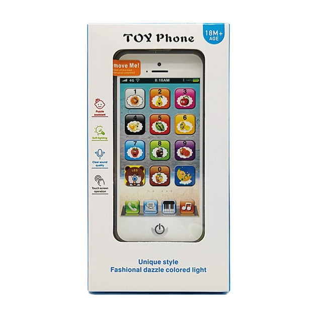 Music Toy Kids Mobile Phone Children Gift Durable With Light Musical English Machine Touch Screen Educational Toys