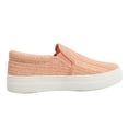 thumbnail image 3 of Soda Women's Raffia Elastic Side White Rubber Soles Loafer Shoes Color: Pink, Size: 7, 3 of 5