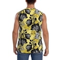 thumbnail image 4 of Uemuo Orchids Flowers Pattern Men's Sleeveless T-Shirt,Muscle Athletic Tank Top, Moisture-wicking Quick-dry Breathable Classic Tee Top for Gym Run Outdoor Sports-XX-Large, 4 of 8