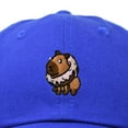 thumbnail image 2 of Dalix Capybara Donut Cap Embroidered Dad Baseball Hat Cotton Adjustable Womens in Royal Blue, 2 of 5
