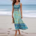 thumbnail image 2 of BRGZLK Sleeveless Dress For Women Square Neck 2026 Summer Boho Floral Maxi Dress Casual Flowy Beach Vacation Tank Long Sundresses, 2 of 6