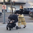 thumbnail image 3 of Mompush Nova Baby Stroller, Spacious Seat, Extra-Large UPF 50+ Canopy, Black, 22LB, Unisex, 3 of 10