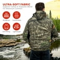 thumbnail image 4 of TrailCrest by Treel Men's Mossy Oak Hoodie Sweatshirt - Comfortable Stylish Jacket for Outdoor Activities, Hunting and Casual Wear, Country Roots Camo & Black, 4X, 4 of 8