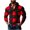 Red, variant on WMTBSRSW Men's Long Sleeve Shirts with Chest Pockets Lightweight Plaid Hooded Shirts Casual Dressy Button Down Blouse for Work Business Dark Blue Large