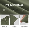 thumbnail image 5 of QDG Men's Short Sleeve Polo Shirts Casual Collared Comfortable Fit Ideal for Daily & Golf Wear, 5 of 8