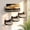 Black, 3 Steps + Perch-Large, variant on Cat Wall Shelves - 3 Steps Climbingniture & Perch For Indoor Cats Up To 30lbs Wooden Floating Shwith Non-slip Pad Bed Modern Corner Mounted Playing And Lounging