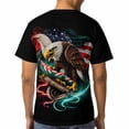 thumbnail image 5 of LAOLIUSN Men's American Flag Eagle T-Shirt, 3D Patriotic Graphic Tee, S-4XL, S-4XL, 5 of 7