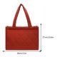 thumbnail image 4 of Bolso de lona para mujer, bolso de mano de gran capacidad, sencillo, informal, portátil, para viaje, 4 of 4