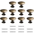 thumbnail image 1 of Lote De 10 Boutons De Porte Boutons De Tiroir 30mm Vintage Bronze Poignes Boutons De Meuble Pour Placards De Cuisine, 1 of 5