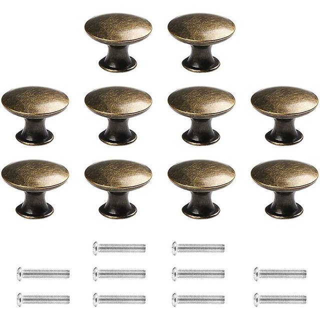 Lote De 10 Boutons De Porte Boutons De Tiroir 30mm Vintage Bronze Poignes Boutons De Meuble Pour Placards De Cuisine