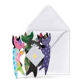 thumbnail image 4 of NIQUEA.D, Cats with Party Hats Blank Card, 4 of 4