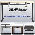 thumbnail image 4 of Keyboard and Mouse Under Desk Slider Tray VIVO MOUNT-KB15EB, 4 of 9