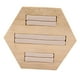 thumbnail image 4 of Bandeja De Joyería Apilable De , Vitrina De Anillas, Vitrina De Exhibición, Organizador De Tocador De Collar Para Broche, Perno Prisionero, Caja Franela Beige Fernando Soporte de exhibición de anillo de madera, 4 of 5