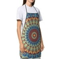 thumbnail image 4 of Rocae Round Mandala for Kitchen Aprons for Women Adjustable Cooking Kitchen Chef Apron for Men with Pockets, 4 of 7
