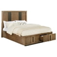 thumbnail image 3 of Terrace 2-drawer Queen Storage Bed Ash Brown, 3 of 7