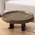 thumbnail image 3 of Plateau de Sofa Table Repose-Canapé à Clipser en Bois pour Boisson Café Collation Télécommande, 3 of 8