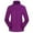 Purple, variant on Taqqpue Women's Full Zip Fleece Jacket Lightweight Long Sleeve Warm Soft Jackets Casual Solid Color Outdoor Winter Coat Outerwear with Pockets