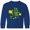 Royal Blue, variant on Inktastic St. Patrick's Day Plaid Green and Yellow Shamrocks Long Sleeve Youth T-Shirt