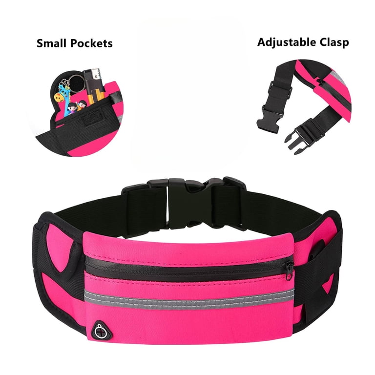 Adjustable Running Waist Pack with Phone Storage, Reflective Details Amazon.com: Running Belt for Women and Men, Waterproof Phone  main image 2