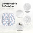 thumbnail image 4 of Susaid Cute Poodle Dog Print Women's High Waisted Running Shorts Quick Dry Athletic Gym Track Workout Shorts Zip Pocket-Small, 4 of 7