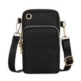thumbnail image 2 of Multi-Compartment Bag for Women, Lightweight Travel Shoulder Sling Purse with Multiple Zipper Pockets, Versatile Everyday Handbag for Hiking and Commuting, 1Pack Black, 2 of 7