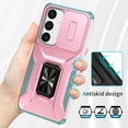 thumbnail image 6 of Allytechgroup Rugged Case for Samsung Galaxy A26 5G, [Slide Camera Cover] [360° Rotating Kickstand] [Military Protection] Non-Slip Anti-Fall Anti-Scratch Shockproof Heavy Duty Case - Rosegold, 6 of 8