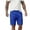 (NEW112)Blue, variant on Thousandth Men's Summer Solid Color Relaxed Chino Shorts Casual Elastic Waist Drawstring Thin Breathable Pocket Shorts for Gym, Running, Basketball