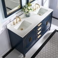 Forclover 60" Bathroom Vanity with Double Sink, Freestanding Bathroom ...