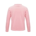 thumbnail image 4 of dPois Girls Basic Stretch Tees 3 Packs Long Sleeve T-Shirt Fleece Undershirt Thermal Base Layer Tops Pink 140, 4 of 7