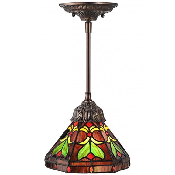 Meyda Tiffany 146949 Middleton Mini Pendant Light Fixture, 8" Width