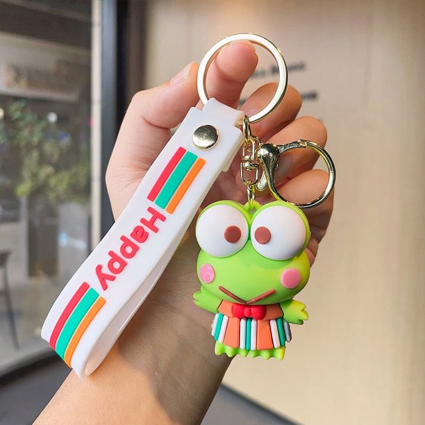 Nueva figura feliz de Sanrio Kulomi Melody llavero amantes llavero para bolso de coche exquisito colgante pequeño regalo KT