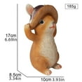 thumbnail image 3 of Bunny Rabbit Statue Figurine, Resin, Weather Resistant, Easter Bunny Outdoor Art Décor, 3 of 7