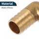 thumbnail image 5 of Accesorios de manguera de latón 25/32" con conector de 90 grados para aire, agua, aceite, gas, combustible, 2 piezas tono dorado, 5 of 6