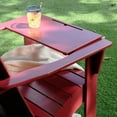 thumbnail image 5 of Alston Solid Wood Outdoor Adirondack Chair - Free Tray Table, Red, 5 of 14