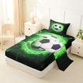 thumbnail image 2 of Erosebridal Football Twin Sheet Sets For Soccer Gamer,Ball Sport Games Kids Bedding For Boys 3pcs, 2 of 6