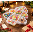thumbnail image 4 of Christmas Tree Form Divided Snack Storage Box, Transparent Plastic Multi‑Grid Container for Candies, Reusable Case for Holiday Treats & Present Packing (Christmas Tree), 4 of 7
