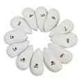 thumbnail image 3 of 12 piezas del Golf cubre de hierro protección Durable Blanco shamjiam Cubiertas para la cabeza del palo de golf, 3 of 7