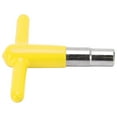 thumbnail image 1 of Tambour Clé de Réglage, Alliage de Zine Tambour Robuste Durable T en Forme de Clé Tambour Accessoires pour les Amateurs de Musique pour les Débutants Rouge, Jaune, Noir, Bleu, 1 of 8