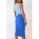 thumbnail image 5 of Vestido PRETTYGARDEN Azul Celeste-Azul, Talla Grande, Ajustado Sin Mangas, 5 of 5