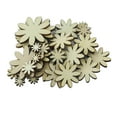 thumbnail image 2 of GUOOL 3-4 Packung 50Pcs Mixed Size Wooden Flower Shape Embellishments for Craft 3 Pcs, 2 of 6