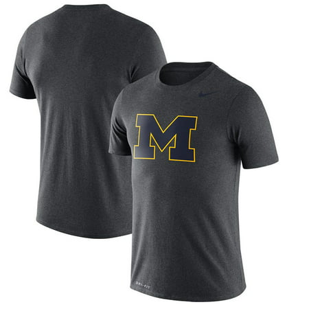 Michigan Wolverines Nike Legend Logo Dri-FIT Performance T-Shirt - Heather (Best Nikes For Running On Pavement)