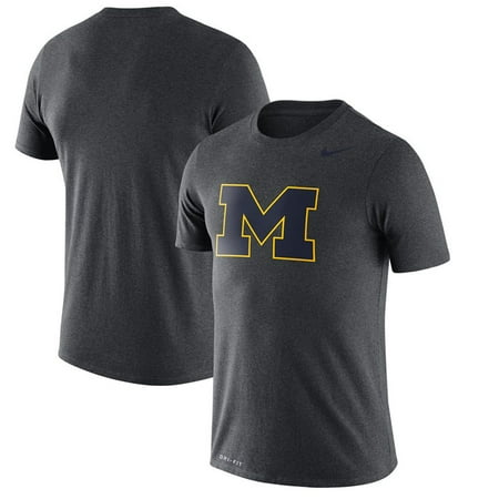 - Michigan Wolverines Nike Legend Logo Dri-FIT Performance T-Shirt - Heather Charcoal